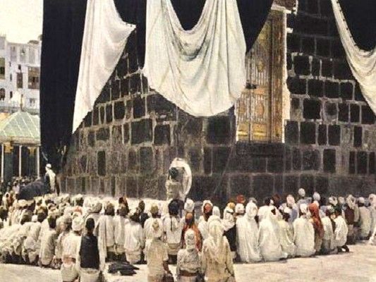 मुक़द्दस काबा की एक पुरानी तस्वीर. (इमेज सोर्स: Destination Economy.com)