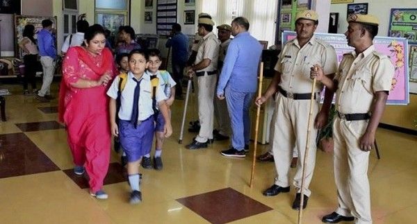 प्रद्युमन की हत्या के बाद स्कूल की एक तस्वीर