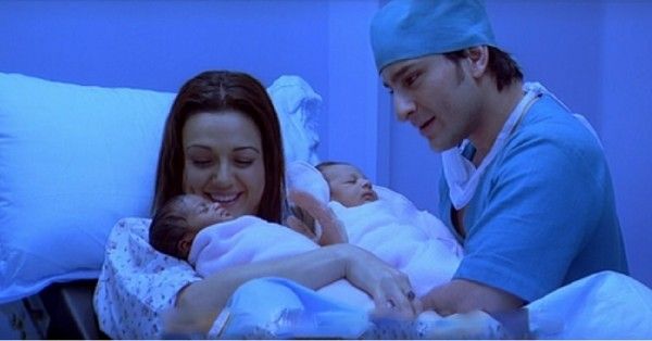 फिल्म 'सलाम नमस्ते' के एक सीन में सैफ अली खान के साथ प्रीति जिंटा.