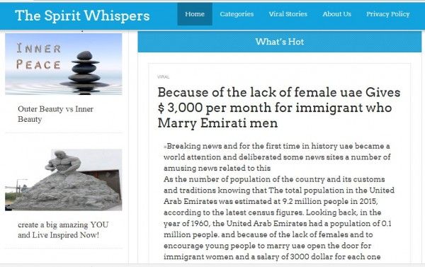 स्पिरिट विसपर्स ने आइसलैंड की ही तरह यूएई के लिए भी एक शादी का इश्तेहार निकाला है