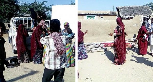 गांव छोड़ता आमद का परिवार