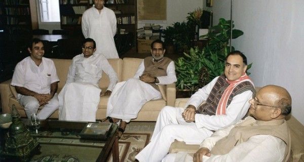 राजीव गांधी, चिमनभाई और पी. चिदंबरम