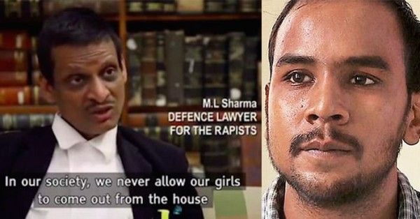डॉक्युमेंट्री 'इंडियाज़ डॉटर' में दिखाए गए बचाव पक्ष के वकील एमएल शर्मा (बाएं) और एक दोषी मुकेश (दाएं)