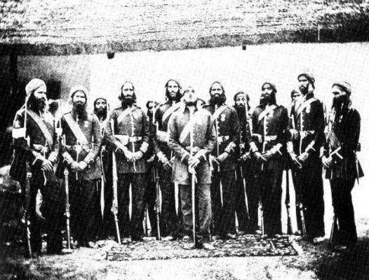 1880 के आसपास चीन में तैनात लुधियाना सिख रेजिमेंट के जवान (फोटोः विकिमीडिया कॉमन्स)
