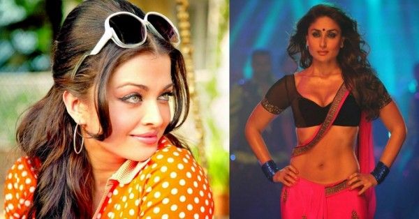 'एक्शन रिप्ले' के एक सीन में एश्वर्या और 'हीरोइन' के दृश्य में करीना कपूर.