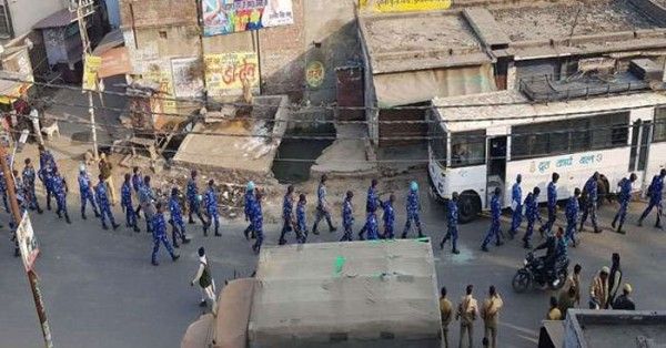 कर्फ्यू के बाद कासगंज
