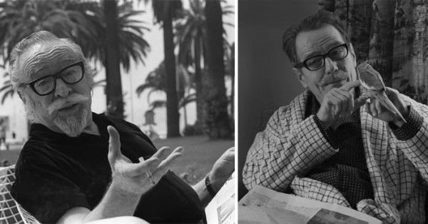 ऑस्कर विजेता स्क्रिप्ट राइटल डॉल्टन ट्रंबो (बाएं) और फिल्म 'ट्रंबो' में उनका किरदार निभाते ब्रायन क्रान्स्टन.