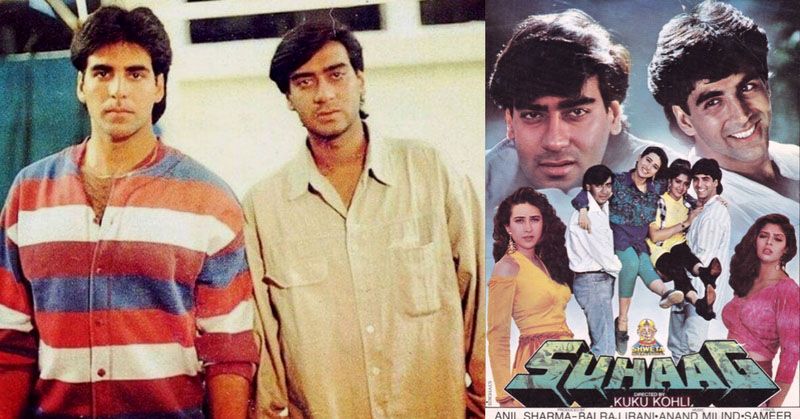 तीन साल बाद 1994 में अजय और अक्षय ने उन्हीं डायरेक्टर संदेश कोहली की ब्लॉकबस्टर 'सुहाग' में साथ काम किया.