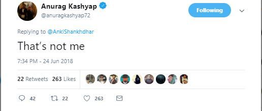 असली वाले अनुराग का रिप्लाई.