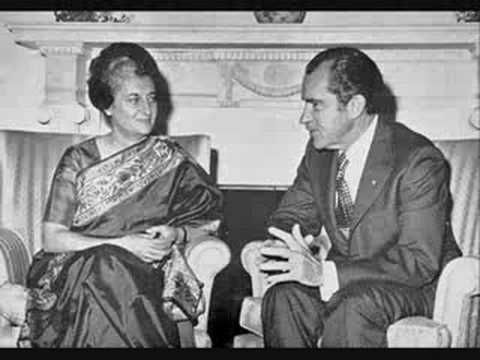 अमेरिकी राष्ट्रपति रिचर्ड निक्सन के साथ इंदिरा 