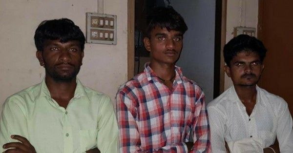 पुलिस की गिरफ्त में आरोपी.