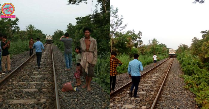 ट्रैक में दिक्कत दिखने के बाद देबबर्मा दो घंटे तक ट्रेन के इंतज़ार में वहीं बैठे रहे.