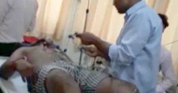 शंटी के इलाज के दौरान की एक तस्वीर
