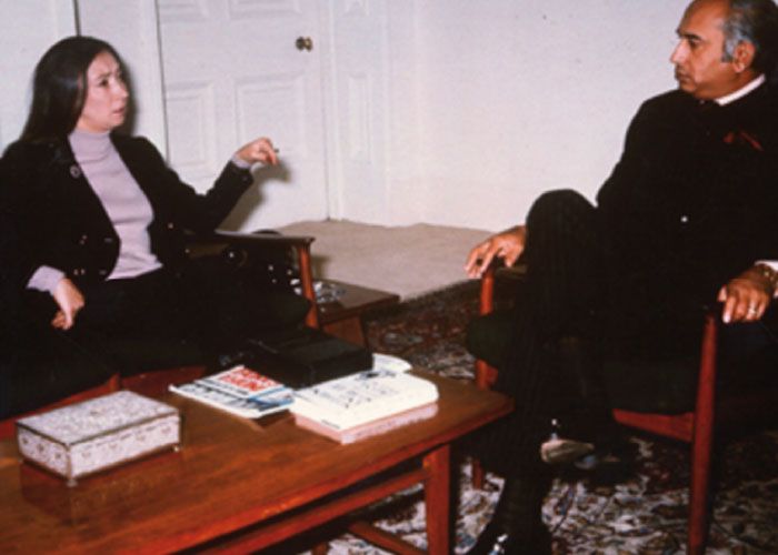 इंदिरा के इंटरव्यू देने के करीब दो महीने बाद भुट्टो ने ओरियाना को बुलावा भेजा. ओरियाना ने भुट्टो के बारे में बताते हुए लिखा है कि वो लोमड़ी की तरह चालाक थे (फोटो: भुट्टो ओआरजी)