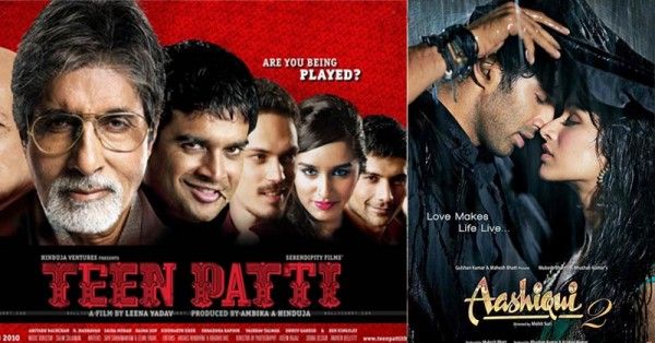 'तीन पत्ती' (2010) और 'आशिकी-2' (2013) में श्रद्धा.