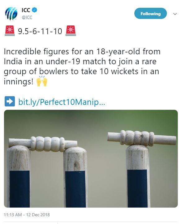 ICC tweet