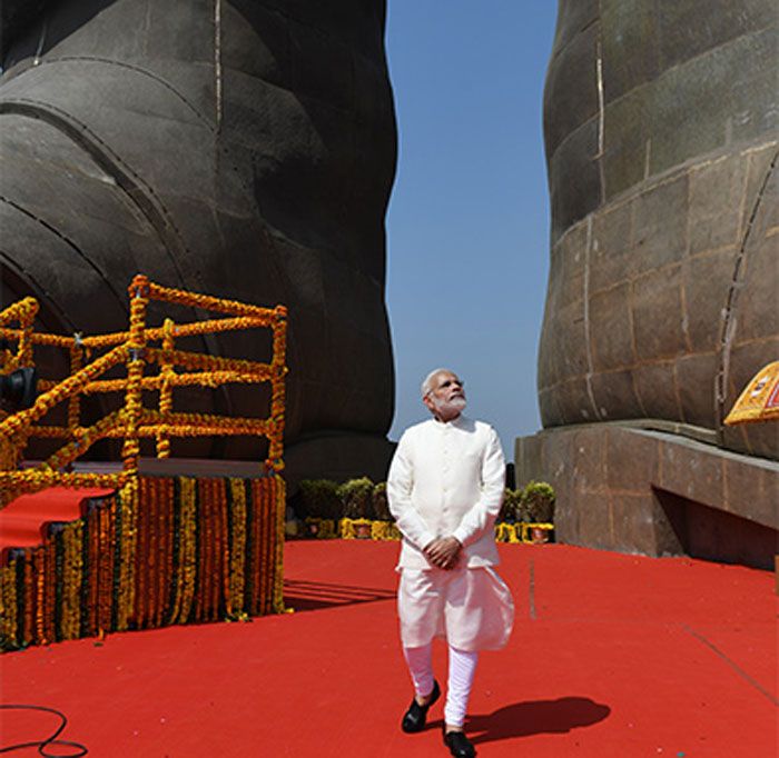 जाते-जाते ये एक और तस्वीर देखते जाइए. इसमें भी आपको ब्लॉक्स नज़र आ रहे होंगे (फोटो: http://www.statueofunity.in/) 