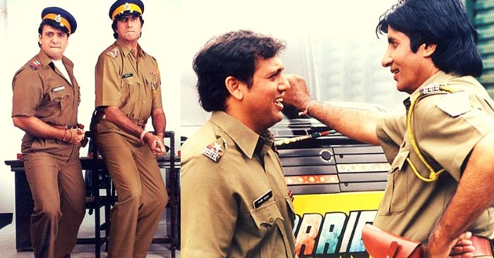 फिल्म 'बड़े मियां छोटे मियां' में अमिताभ और गोविंदा ने पुलिसवाले का किरदार निभाया था.