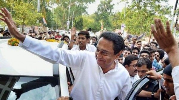 मध्य प्रदेश के मुख्यमंत्री कमलनाथ चुनाव प्रचार के दौरान. फाइल फोटो.