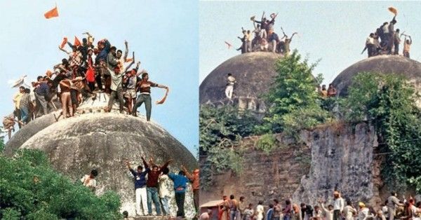 बाबरी ध्वंस. फोटो. इंडिया टुडे आर्काइव.