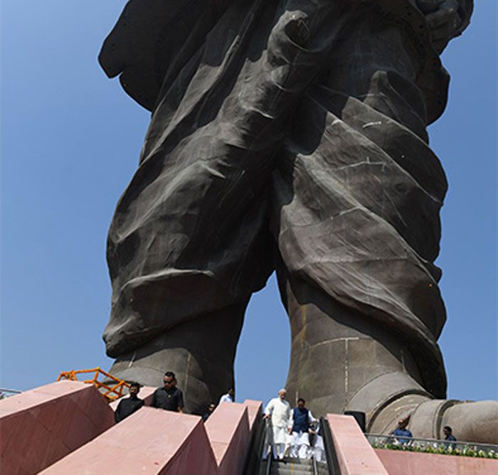 ये 31 अक्टूबर, 2018 की तस्वीरें हैं. इसी दिन 'स्टैचू ऑफ यूनिटी' का उद्घाटन किया था प्रधानमंत्री नरेंद्र मोदी ने (फोटो: http://www.statueofunity.in/)