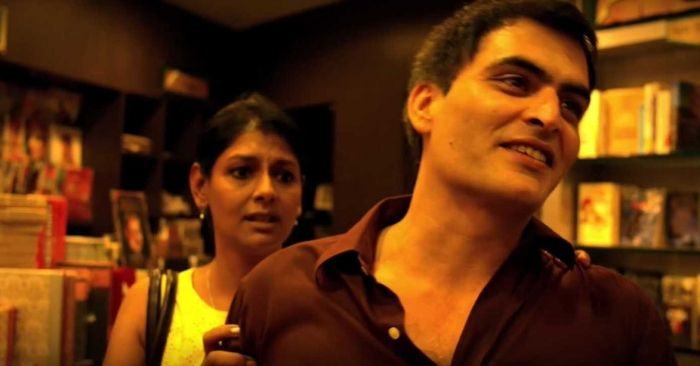 फिल्म के एक सीन में मानव कौल और नंदिता दास.