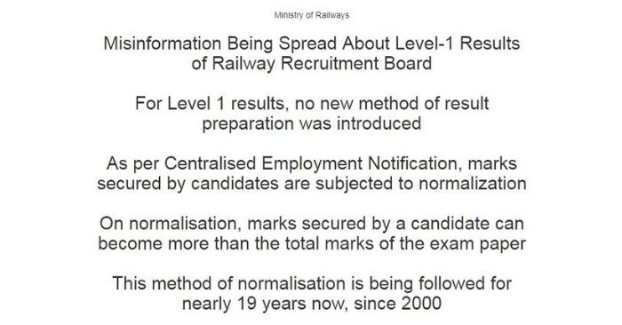 रेलवे बोर्ड ने मामले पर सफाई दी (सोर्स - PIB)