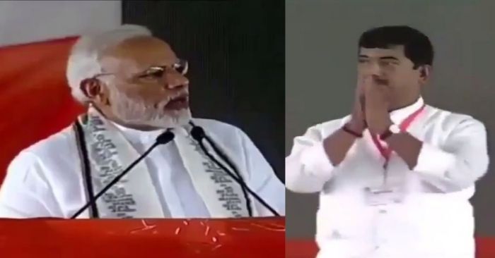 नरेंद्र मोदी ने जूता मारने वाले सांसद शरद त्रिपाठी की तारीफ की