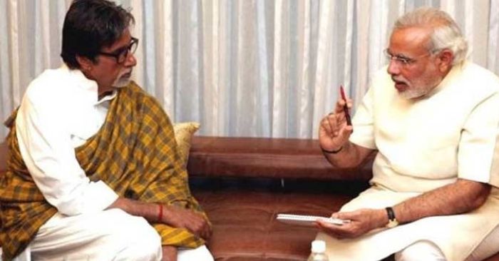 अमिताभ बच्चन और नरेंद्र मोदी