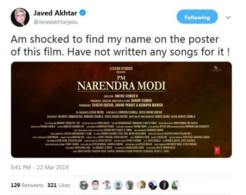 Javed Akhtar tweet PM Narendra Modi