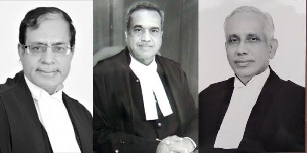 (बांए से) जस्टिस ए.के.सीकरी, जस्टिस एम.आर.शाह, जस्टिस एस.अब्दुल नज़ीर ने 10 साल पुराना फैसला पलट दिया. ये रियर जजमेंट है जब फांसी जैसी सजा के अपने ही फैसले को पलटकर सुप्रीम कोर्ट आरोपियों को बरी कर दे.