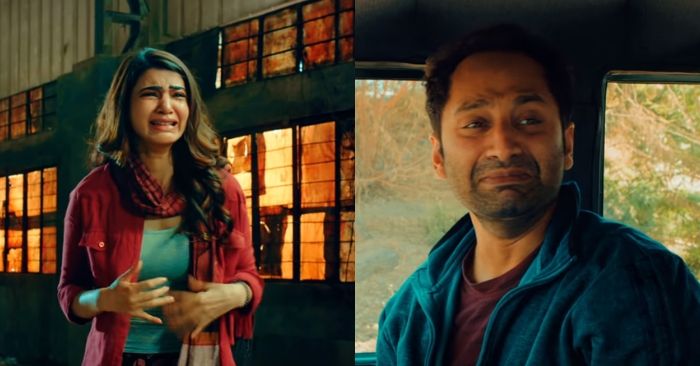 फिल्म के एक सीन में सामंथा और फहाद. इनका किरदार एक कपल का है.