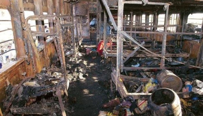 समझौता ब्लास्ट में धमाके के बाद अंदर की तस्वीर (फाइल)