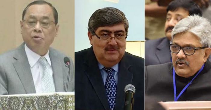 (बाएं से) चीफ जस्टिस ऑफ इंडिया - रंजन गोगोई, जस्टिस एस के कौल और जस्टिस के एम जोसेफ
