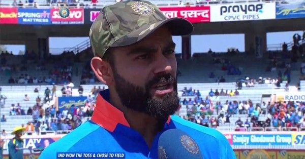 virat kohli cap india vs australia ranchi 3rd ODI