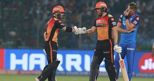 SRH batting Warner Barestow SRH vs DC IPL 2019