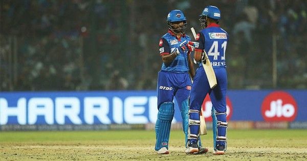 shreyas iyer shikhar dhawan IPL 2019 KXIP vs DC