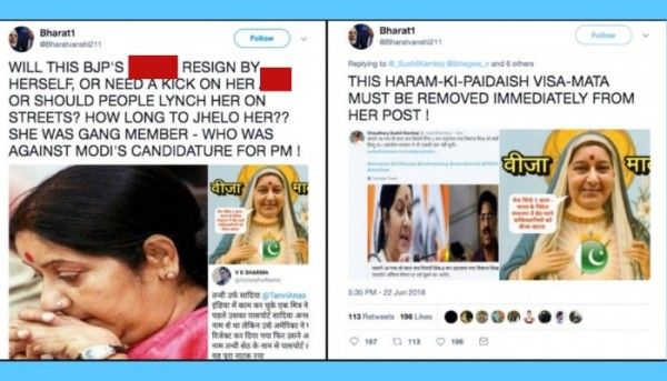 sushma swaraj trolled