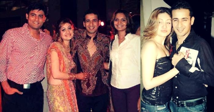 हरमीत से सगाई के दौरान दोस्तों के साथ शेफाली ज़रीवाला.