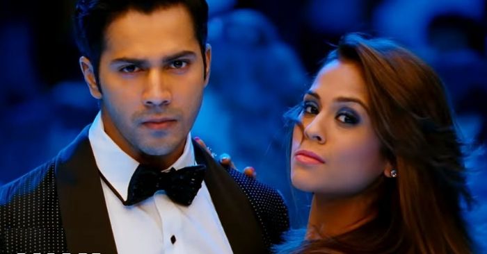 फिल्म 'स्टूडेंट ऑफ द ईयर' के एक सीन में वरुण धवन के साथ सना सईद.