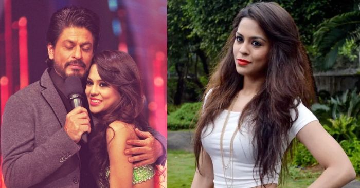 अपने फिल्मी पिता शाहरुख खान के साथ सना. आज कल ऐसी दिखती हैं कुछ कुछ होता है कि अंजली.