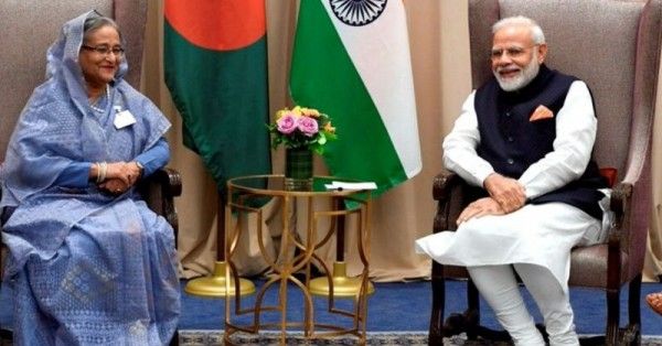 बांग्लादेश की प्रधानमंत्री शेख हसीना इस समय भारत के दौरे पर हैं.फोटो-पीटीआई