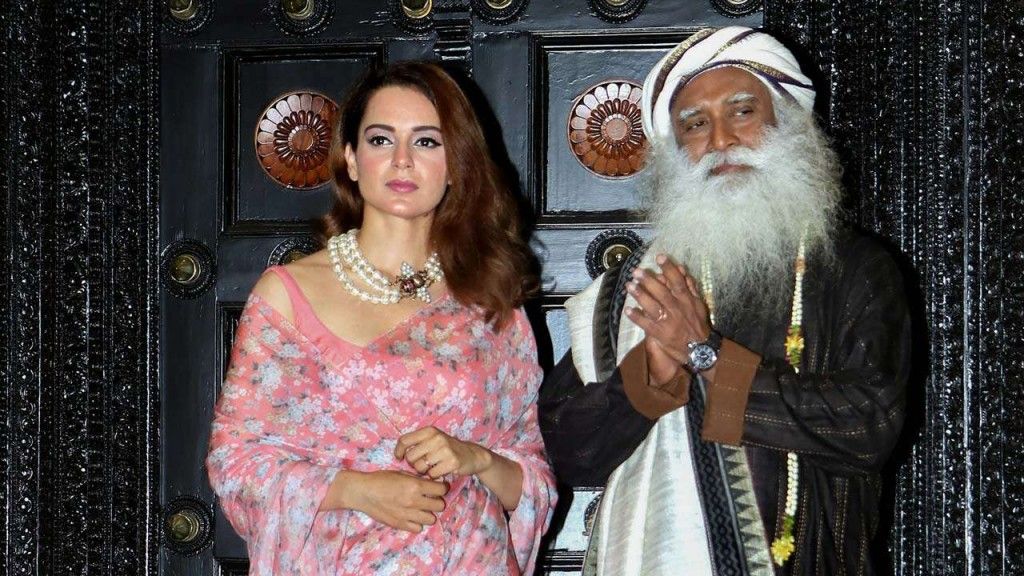 717401 Kangana Ranaut Sadhguru Jaggi Vasudev Pti