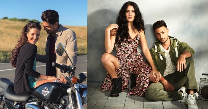 फिल्म 'टाइम टु डांस' और 'क्वाथा' के सेट पर सूरज पंचोली और आयुष शर्मा के साथ इज़ाबेल कैफ.