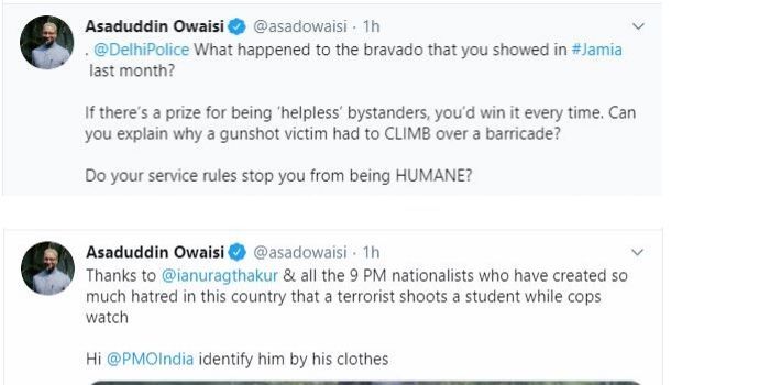 ओवैसी का ट्वीट.