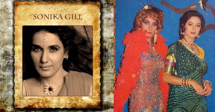 पहले सुभाष घई इस फिल्म में अनु कुट्टुर को कास्ट करने वाले थे. बाद में उसी किरदार में उन्होंने सोनिका गिल को कास्ट किया. फिल्म की शूटिंग के दौरान माधुरी के साथ सोनिका.