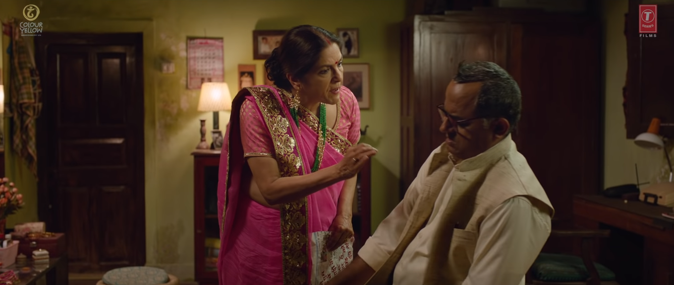 'बधाई हो' फेम गजराज राव और नीना गुप्ता. दोनों लोगों ने फिल्म में अमन के माता-पिता का रोल किया है.