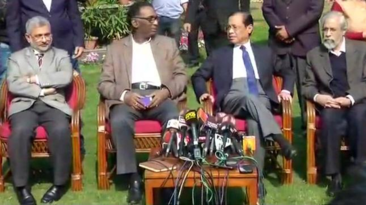 Justice J Chelameswar, Justice Kurian Joseph, Justice Ranjan Gogoi And Justice Madan Lokur