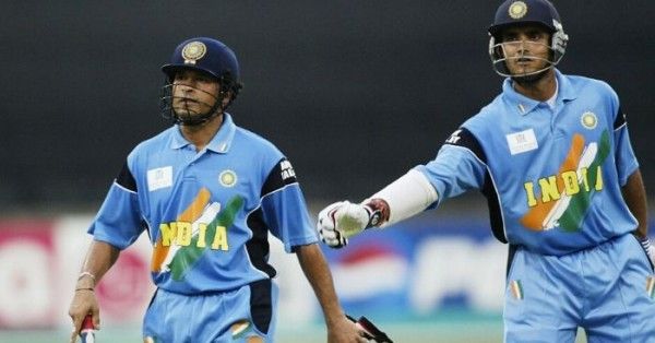 विश्वकप 2003 के दौरान सचिन तेंडुलकर और सौरव गांगुली की तस्वीर. फोटो: Getty Images Sachin Sourav