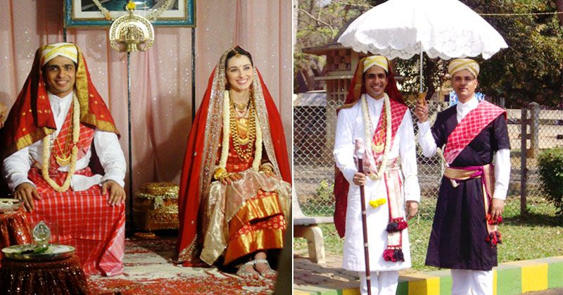 गुलशन और कलीरोइ शादी के दौरान. (फोटोः iगुलशन/FB) Gulshan Devaiah And Kallirroi Tzaifeta Marriage